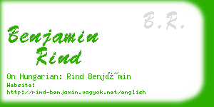 benjamin rind business card